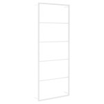 vidaXL Suport pentru prosoape, alb, 45x10x115 cm, oțel