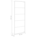 vidaXL Suport pentru prosoape, alb, 45x10x115 cm, oțel