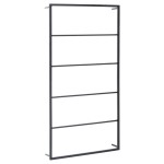 vidaXL Suport de prosoape, negru, 60x10x116 cm, oțel