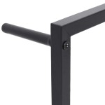 vidaXL Suport de prosoape, negru, 60x10x116 cm, oțel