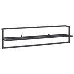 vidaXL Suport de prosoape, negru, 95x25x22 cm, fier vidaXL Suport de prosoape, negru, 95x25x22 cm, fier