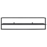 vidaXL Suport de prosoape, negru, 95x25x22 cm, fier vidaXL Suport de prosoape, negru, 95x25x22 cm, fier
