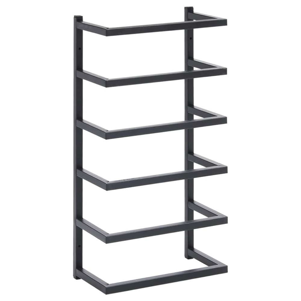 vidaXL Suport de prosoape, negru, 24x12x48 cm, oțel