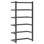 vidaXL Suport de prosoape, negru, 24x12x48 cm, oțel