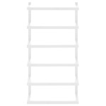 vidaXL Suport de prosoape, alb, 24x12x48 cm, oțel
