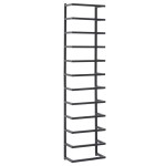 vidaXL Suport de prosoape, negru, 24x12x96 cm, oțel vidaXL Suport de prosoape, negru, 24x12x96 cm, oțel