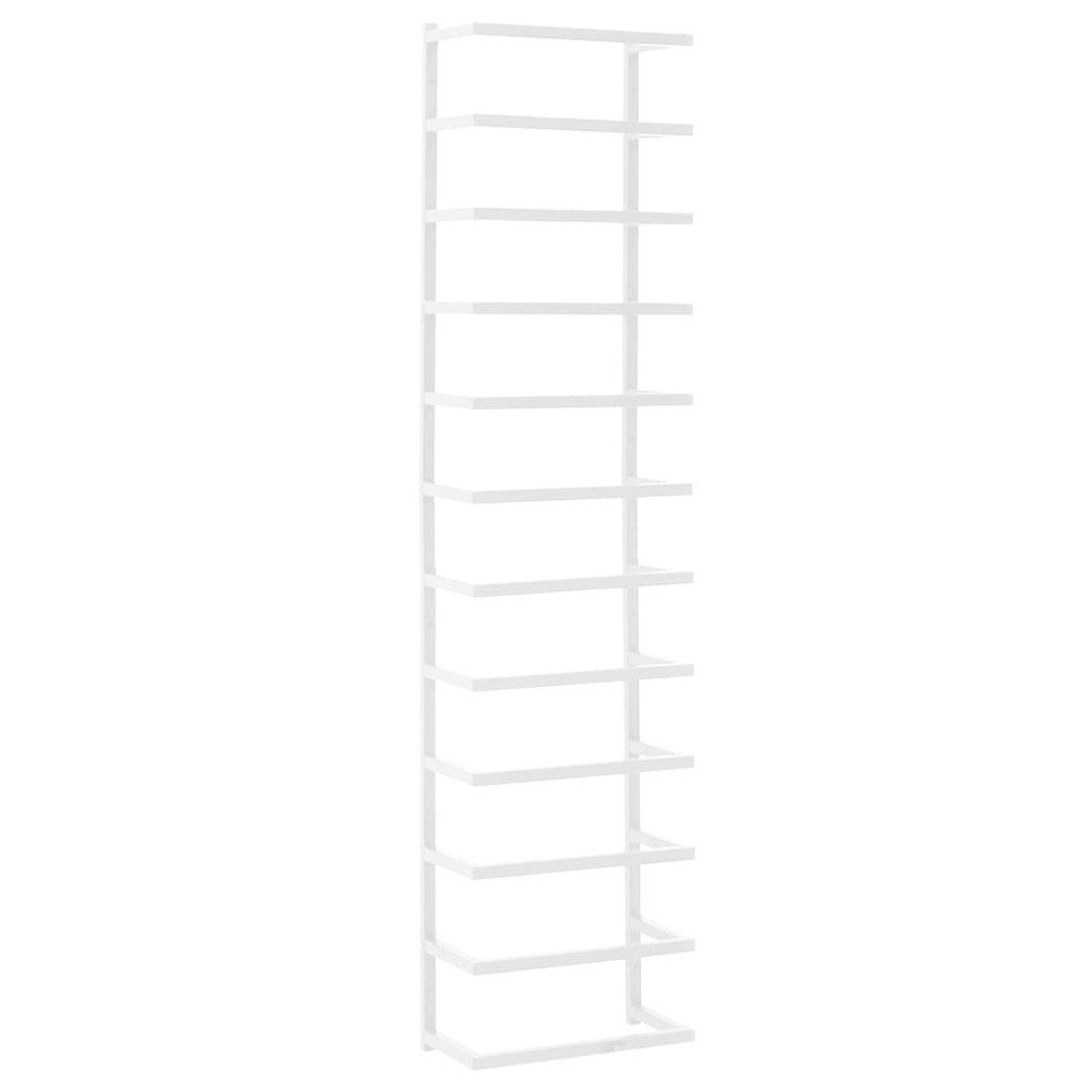 vidaXL Suport de prosoape, alb, 24x12x96 cm, oțel