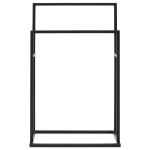 vidaXL Suport de prosoape autonom, negru, 48x24x78,5 cm, fier vidaXL Suport de prosoape autonom, negru, 48x24x78,5 cm, fier