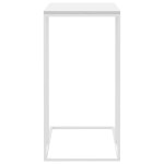 vidaXL Masă laterală, alb, 40x30x59 cm, lemn compozit