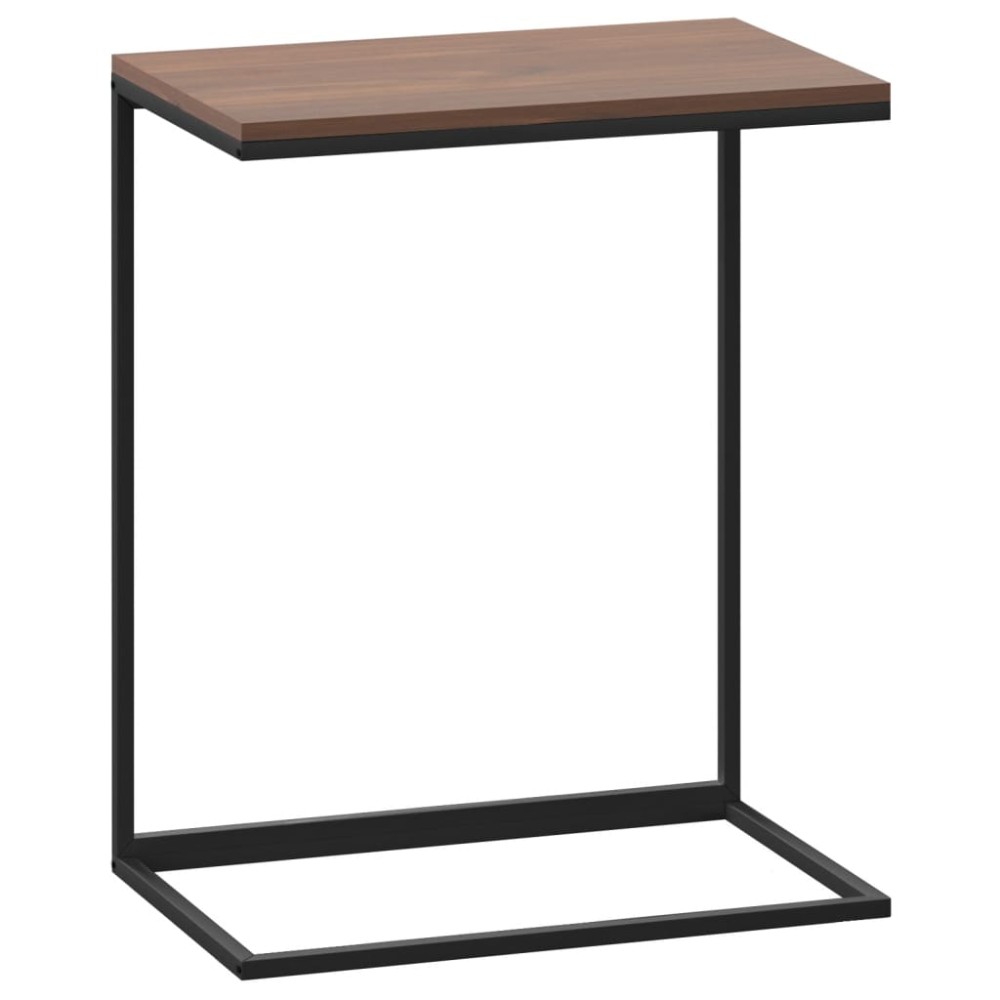 vidaXL Masă laterală, negru, 55x35x66 cm, lemn compozit