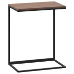 vidaXL Masă laterală, negru, 55x35x66 cm, lemn compozit vidaXL Masă laterală, negru, 55x35x66 cm, lemn compozit
