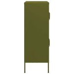 vidaXL Dulap de depozitare, verde măsliniu, 80x35x101,5 cm, oțel vidaXL Dulap de depozitare, verde măsliniu, 80x35x101,5 cm, oțel