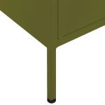 vidaXL Dulap de depozitare, verde măsliniu, 80x35x101,5 cm, oțel vidaXL Dulap de depozitare, verde măsliniu, 80x35x101,5 cm, oțel