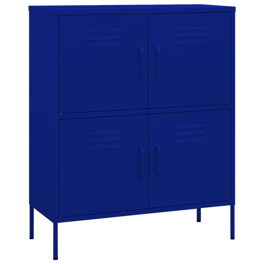 vidaXL Dulap de depozitare, bleumarin, 80x35x101,5 cm, oțel