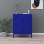 vidaXL Dulap de depozitare, bleumarin, 80x35x101,5 cm, oțel vidaXL Dulap de depozitare, bleumarin, 80x35x101,5 cm, oțel