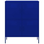 vidaXL Dulap de depozitare, bleumarin, 80x35x101,5 cm, oțel vidaXL Dulap de depozitare, bleumarin, 80x35x101,5 cm, oțel