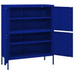 vidaXL Dulap de depozitare, bleumarin, 80x35x101,5 cm, oțel vidaXL Dulap de depozitare, bleumarin, 80x35x101,5 cm, oțel