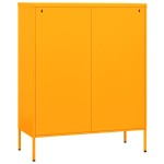vidaXL Dulap de depozitare, galben muștar, 80x35x101,5 cm, oțel