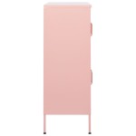 vidaXL Dulap de depozitare, roz, 80x35x101,5 cm, oțel vidaXL Dulap de depozitare, roz, 80x35x101,5 cm, oțel