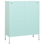 vidaXL Dulap de depozitare, verde mentă, 80x35x101,5 cm, oțel vidaXL Dulap de depozitare, verde mentă, 80x35x101,5 cm, oțel