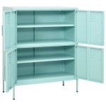 vidaXL Dulap de depozitare, verde mentă, 80x35x101,5 cm, oțel vidaXL Dulap de depozitare, verde mentă, 80x35x101,5 cm, oțel