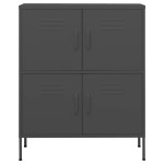 vidaXL Dulap de depozitare, antracit, 80x35x101,5 cm, oțel vidaXL Dulap de depozitare, antracit, 80x35x101,5 cm, oțel
