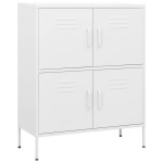 vidaXL Dulap de depozitare, alb, 80x35x101,5 cm, oțel vidaXL Dulap de depozitare, alb, 80x35x101,5 cm, oțel