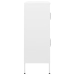 vidaXL Dulap de depozitare, alb, 80x35x101,5 cm, oțel vidaXL Dulap de depozitare, alb, 80x35x101,5 cm, oțel