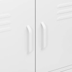 vidaXL Dulap de depozitare, alb, 80x35x101,5 cm, oțel vidaXL Dulap de depozitare, alb, 80x35x101,5 cm, oțel