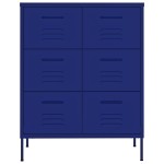 vidaXL Dulap cu sertare, bleumarin, 80x35x101,5 cm, oțel