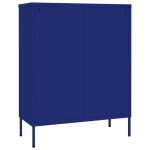 vidaXL Dulap cu sertare, bleumarin, 80x35x101,5 cm, oțel