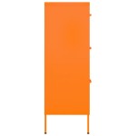 vidaXL Dulap cu sertare, portocaliu, 80x35x101,5 cm, oțel vidaXL Dulap cu sertare, portocaliu, 80x35x101,5 cm, oțel