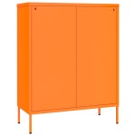 vidaXL Dulap cu sertare, portocaliu, 80x35x101,5 cm, oțel vidaXL Dulap cu sertare, portocaliu, 80x35x101,5 cm, oțel