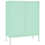 vidaXL Dulap cu sertare, verde mentă, 80x35x101,5 cm, oțel vidaXL Dulap cu sertare, verde mentă, 80x35x101,5 cm, oțel