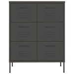 vidaXL Dulap cu sertare, antracit, 80x35x101,5 cm, oțel