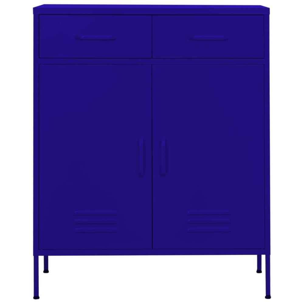 vidaXL Dulap de depozitare, bleumarin, 80x35x101,5 cm, oțel