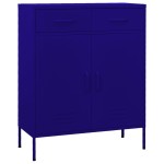 vidaXL Dulap de depozitare, bleumarin, 80x35x101,5 cm, oțel vidaXL Dulap de depozitare, bleumarin, 80x35x101,5 cm, oțel