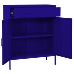 vidaXL Dulap de depozitare, bleumarin, 80x35x101,5 cm, oțel vidaXL Dulap de depozitare, bleumarin, 80x35x101,5 cm, oțel