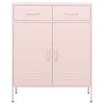 vidaXL Dulap de depozitare, roz, 80x35x101,5 cm, oțel vidaXL Dulap de depozitare, roz, 80x35x101,5 cm, oțel