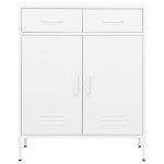 vidaXL Dulap de depozitare, alb, 80x35x101,5 cm, oțel vidaXL Dulap de depozitare, alb, 80x35x101,5 cm, oțel