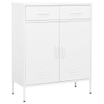 vidaXL Dulap de depozitare, alb, 80x35x101,5 cm, oțel vidaXL Dulap de depozitare, alb, 80x35x101,5 cm, oțel