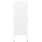 vidaXL Dulap de depozitare, alb, 80x35x101,5 cm, oțel vidaXL Dulap de depozitare, alb, 80x35x101,5 cm, oțel