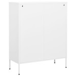 vidaXL Dulap de depozitare, alb, 80x35x101,5 cm, oțel vidaXL Dulap de depozitare, alb, 80x35x101,5 cm, oțel