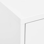 vidaXL Dulap de depozitare, alb, 80x35x101,5 cm, oțel vidaXL Dulap de depozitare, alb, 80x35x101,5 cm, oțel