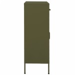 vidaXL Dulap de depozitare, verde măsliniu, 80x35x101,5 cm, oțel vidaXL Dulap de depozitare, verde măsliniu, 80x35x101,5 cm, oțel