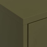 vidaXL Dulap de depozitare, verde măsliniu, 80x35x101,5 cm, oțel vidaXL Dulap de depozitare, verde măsliniu, 80x35x101,5 cm, oțel
