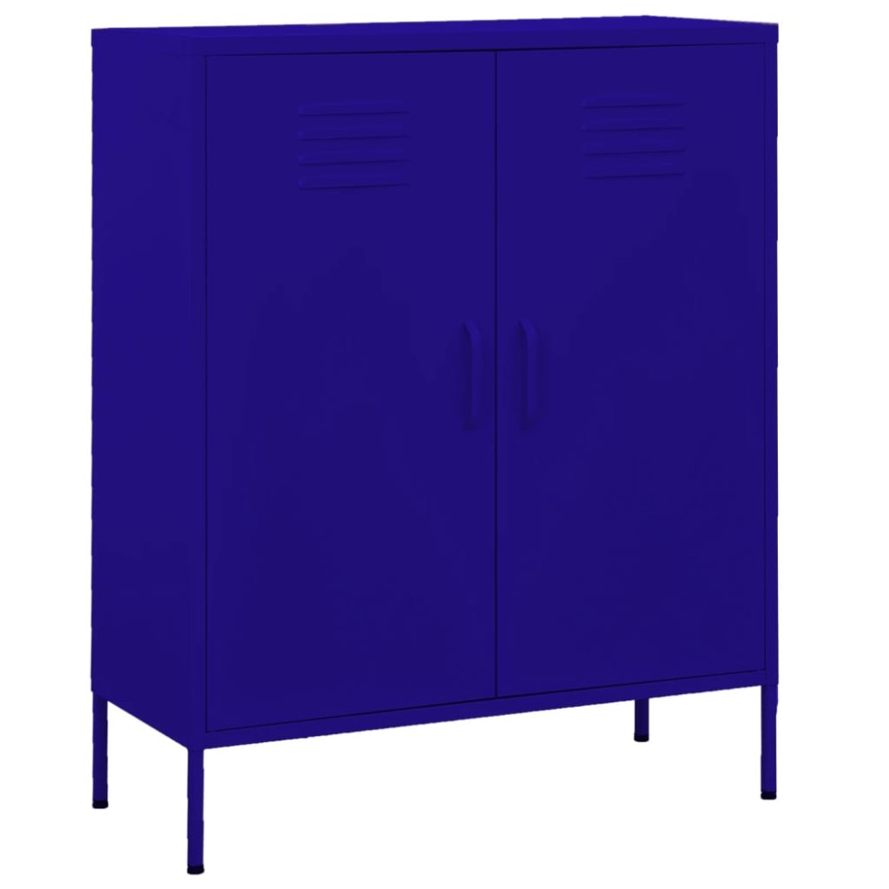 vidaXL Dulap de depozitare, bleumarin, 80x35x101,5 cm, oțel