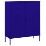 vidaXL Dulap de depozitare, bleumarin, 80x35x101,5 cm, oțel vidaXL Dulap de depozitare, bleumarin, 80x35x101,5 cm, oțel