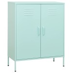 vidaXL Dulap de depozitare, verde mentă, 80x35x101,5 cm, oțel vidaXL Dulap de depozitare, verde mentă, 80x35x101,5 cm, oțel