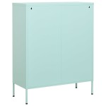 vidaXL Dulap de depozitare, verde mentă, 80x35x101,5 cm, oțel vidaXL Dulap de depozitare, verde mentă, 80x35x101,5 cm, oțel